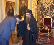 06.11.2015г. - Негово Високопреосвещенство Пловдивският митрополит Николай прие на официална визита новоназначения Областен управител на Област Пловдив Здравко Димитров и новоизбрания кмет на община Пловдив Иван Тотев 
