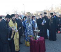 06.01.2018г. - Св. Богоявление (Йордановден). Освещаване на воинските знамена, Средновековен манастир 