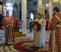 17.01.2019 г. - Преп. Антоний Велики (Антоновден). Архиерейска света Литургия, катедрален храм „Успение Богородично“, град Пазарджик.