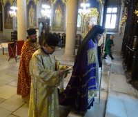 24.05.2020 г. - 6 Неделя след Пасха - на Слепия. Ден на Българската просвета и култура и на славянската писменост. Архиерейска света Литургия в катедрален храм „Успение Богородично“, град Пазарджик.