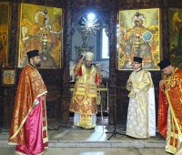 28.05.2020 г. - Архиерейска света Литургия за Възнесение Господне в катедралата на Пазарджик 